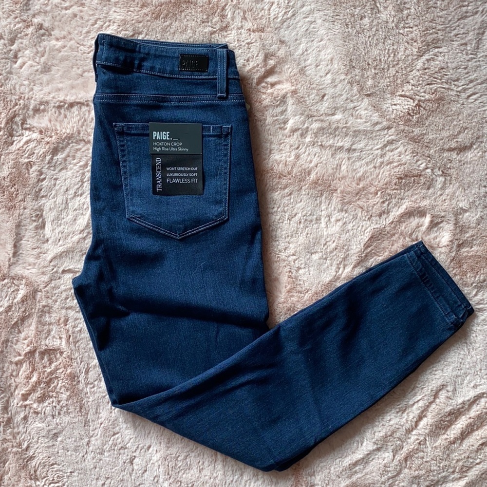 NWT Paige Denim Hoxton Crop High Rise Ultra Skinny